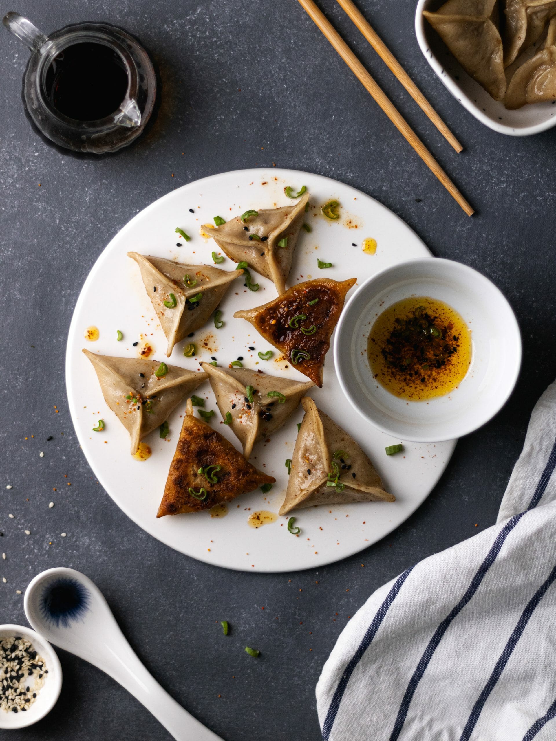 Gyozas rellenas de cerdo